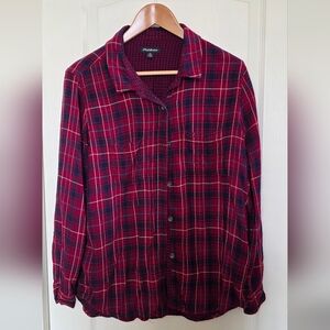 Plaid Red and Blue Men's Shirt